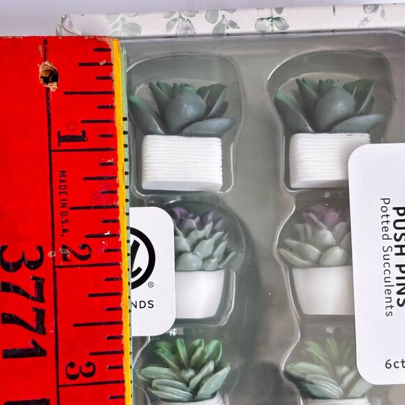 Bulletin Board Push Pins Potted Succulents Home Office Decor Gift‎ New - Picture 3 of 4